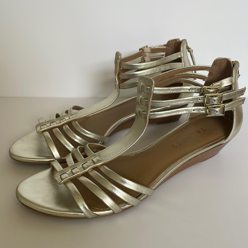 Talbots Metallic Wedges